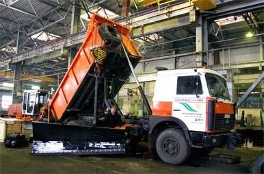 Отвал боковой НО-78-03 на а/м МАЗ 5516